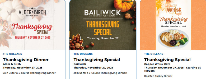 Holiday Feasts at BOYD CASINOS