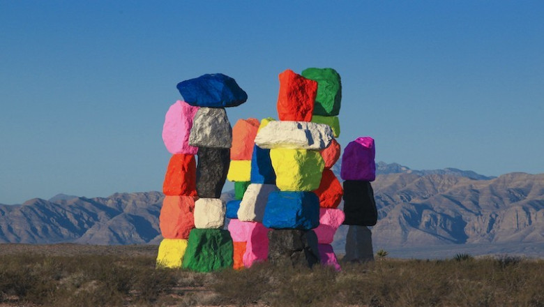 Seven Magic Mountains: The Brightest Rock Formation in Vegas